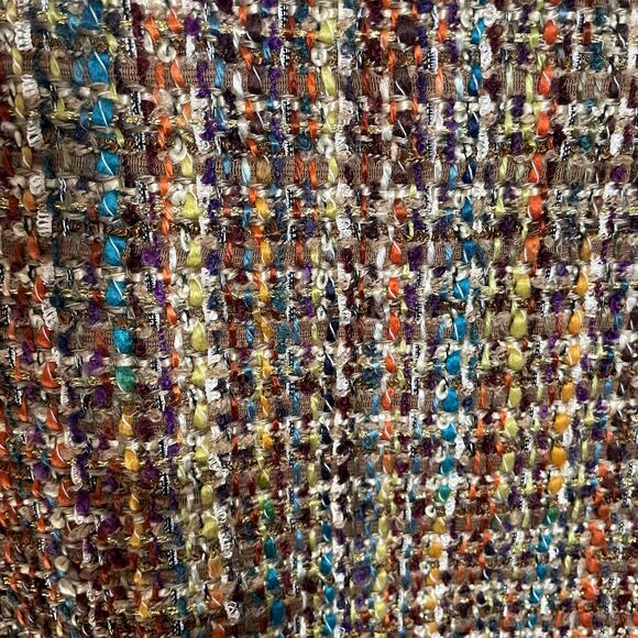 Coldwater Creek 8P skirt pencil tweed lined side zip browns multi-color - Picture 3 of 9